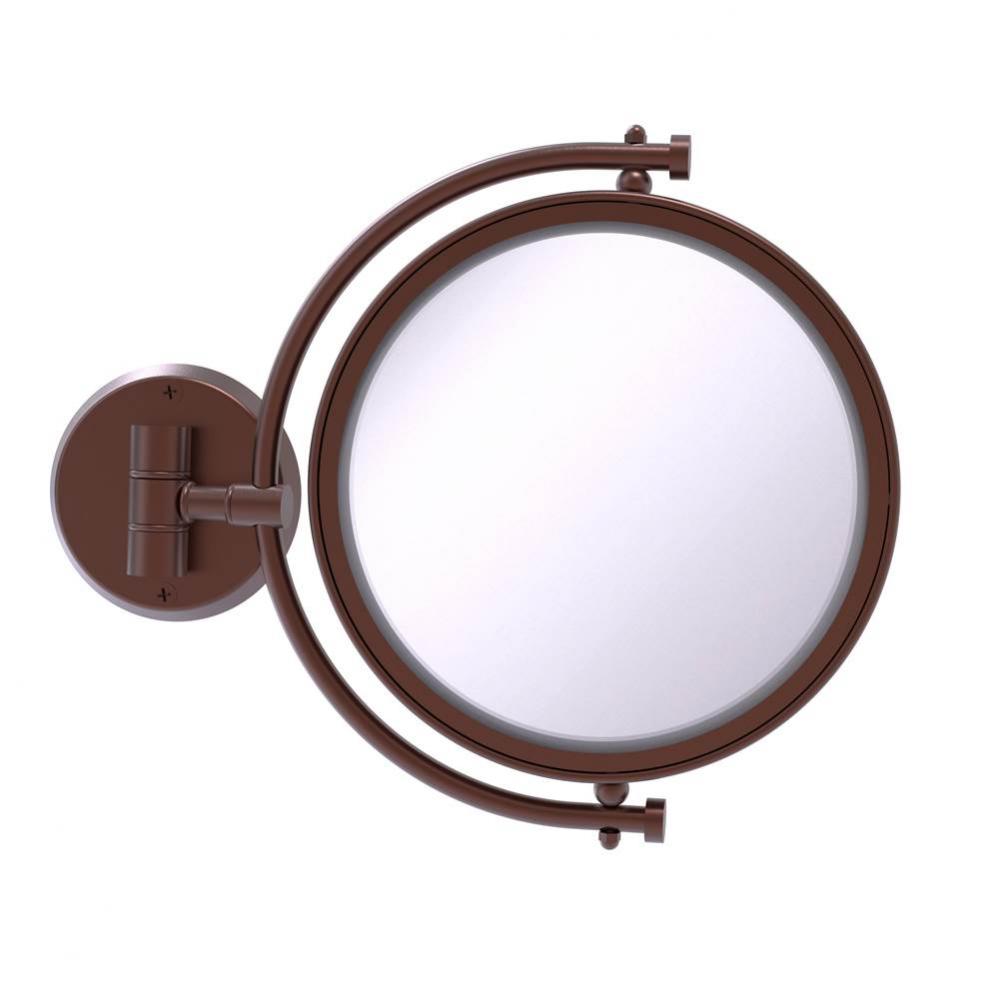 8 Inch Wall Mounted Make-Up Mirror 2X Magnification