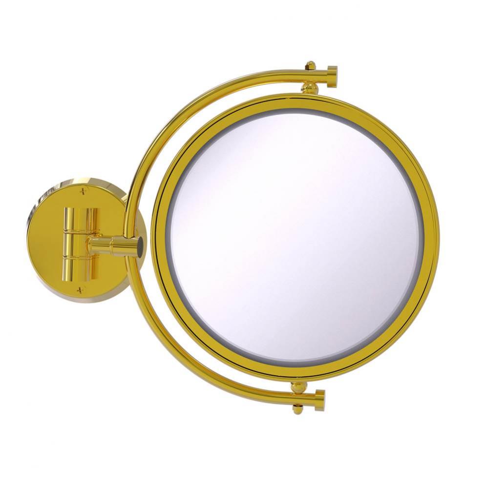 8 Inch Wall Mounted Make-Up Mirror 4X Magnification