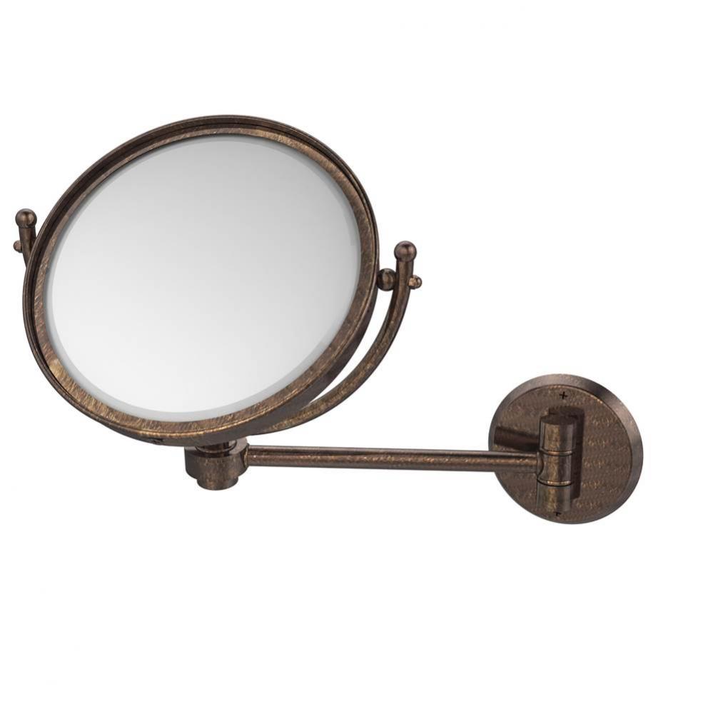 8 Inch Wall Mounted Make-Up Mirror 2X Magnification