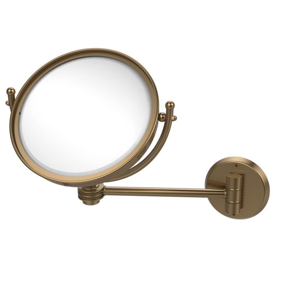 8 Inch Wall Mounted Make-Up Mirror 5X Magnification