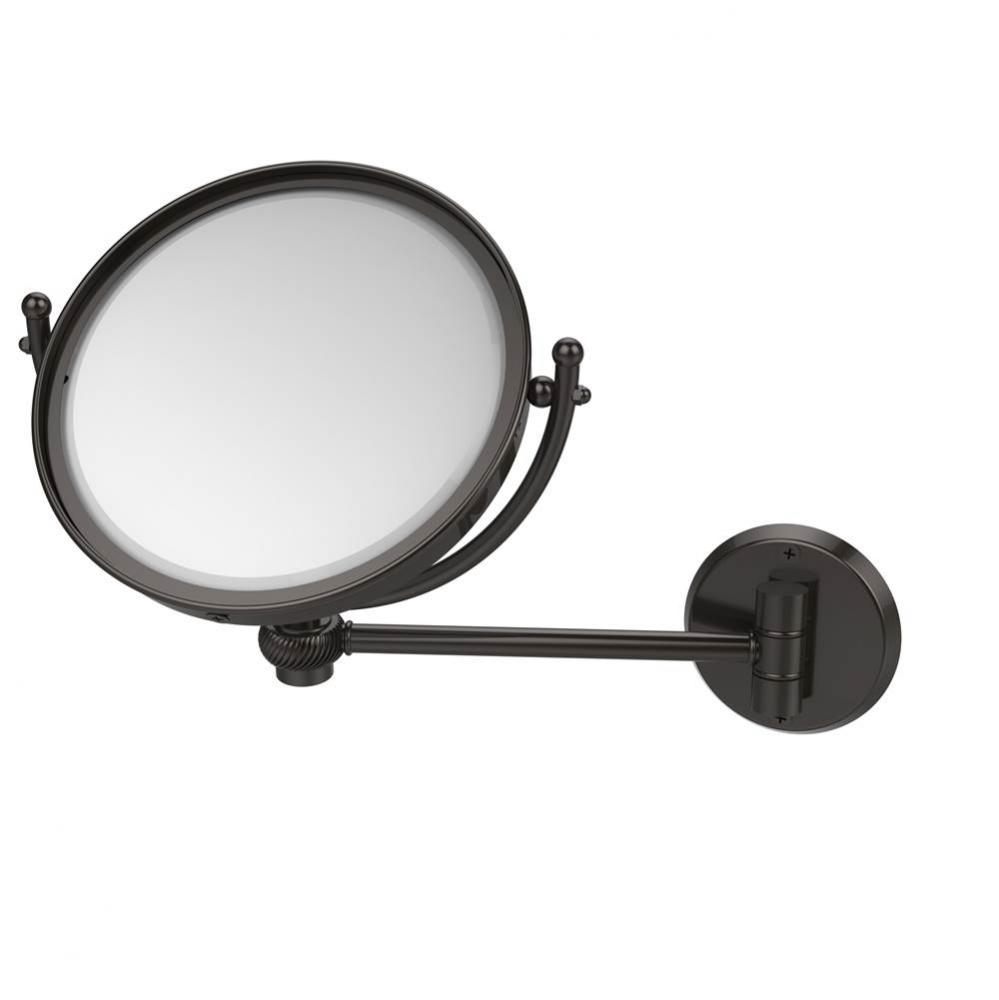8 Inch Wall Mounted Make-Up Mirror 4X Magnification