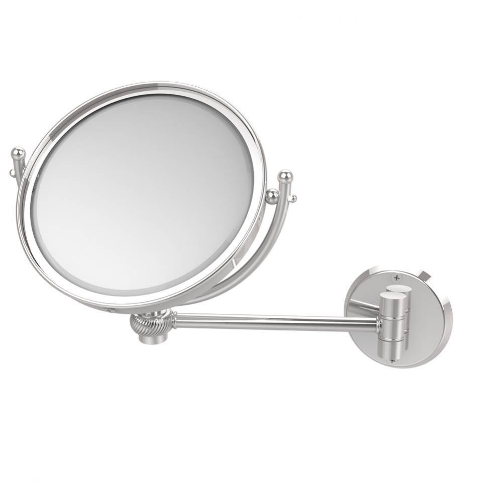 8 Inch Wall Mounted Make-Up Mirror 4X Magnification