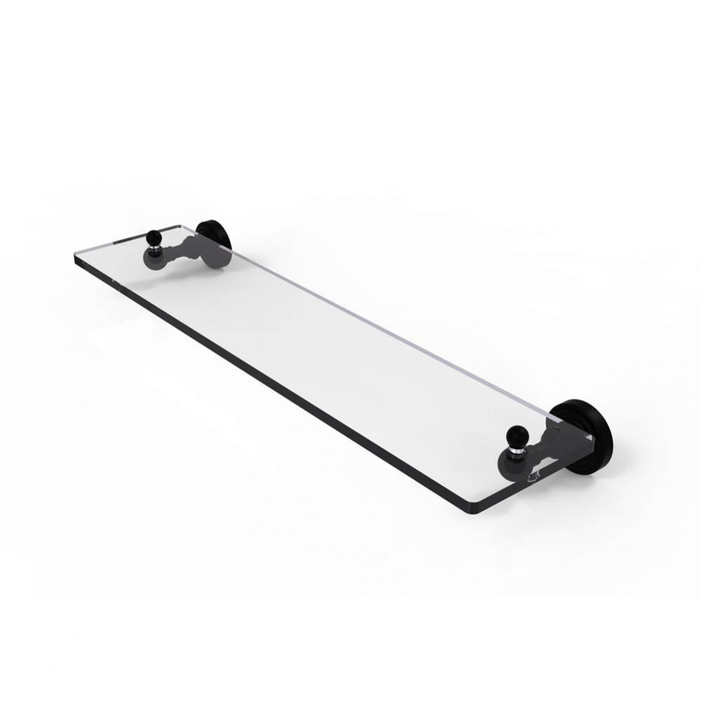 Waverly Place Collection 22 Inch Glass Vanity Shelf with Beveled Edges