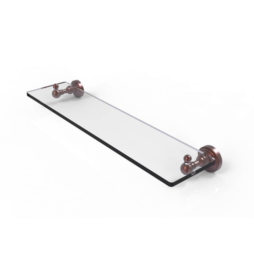 Waverly Place Collection 22 Inch Glass Vanity Shelf with Beveled Edges
