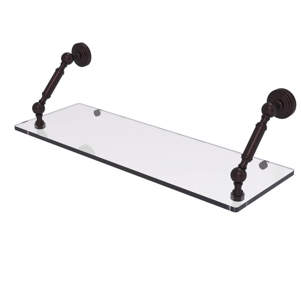 Waverly Place Collection 24 Inch Floating Glass Shelf