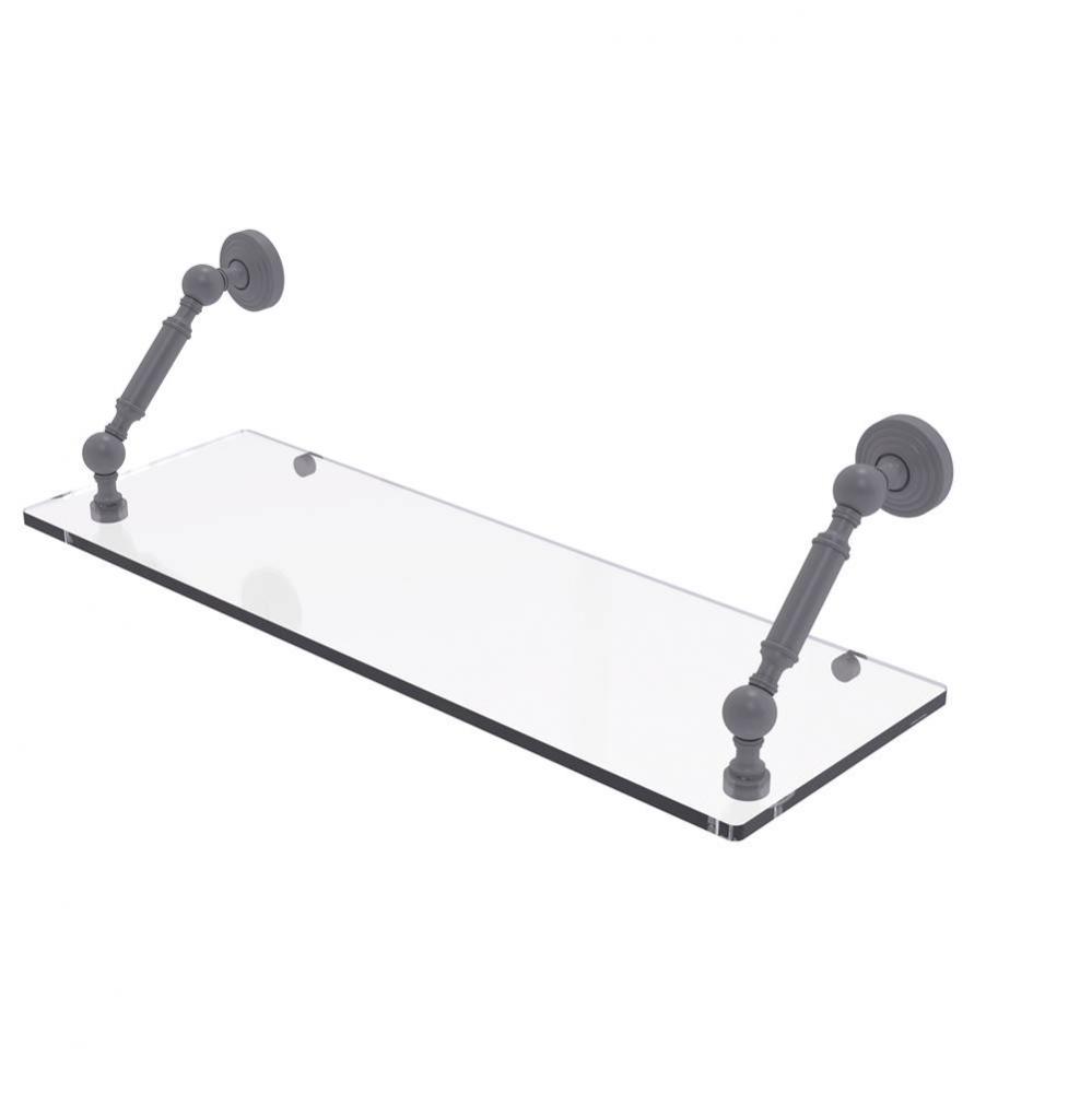 Waverly Place Collection 24 Inch Floating Glass Shelf