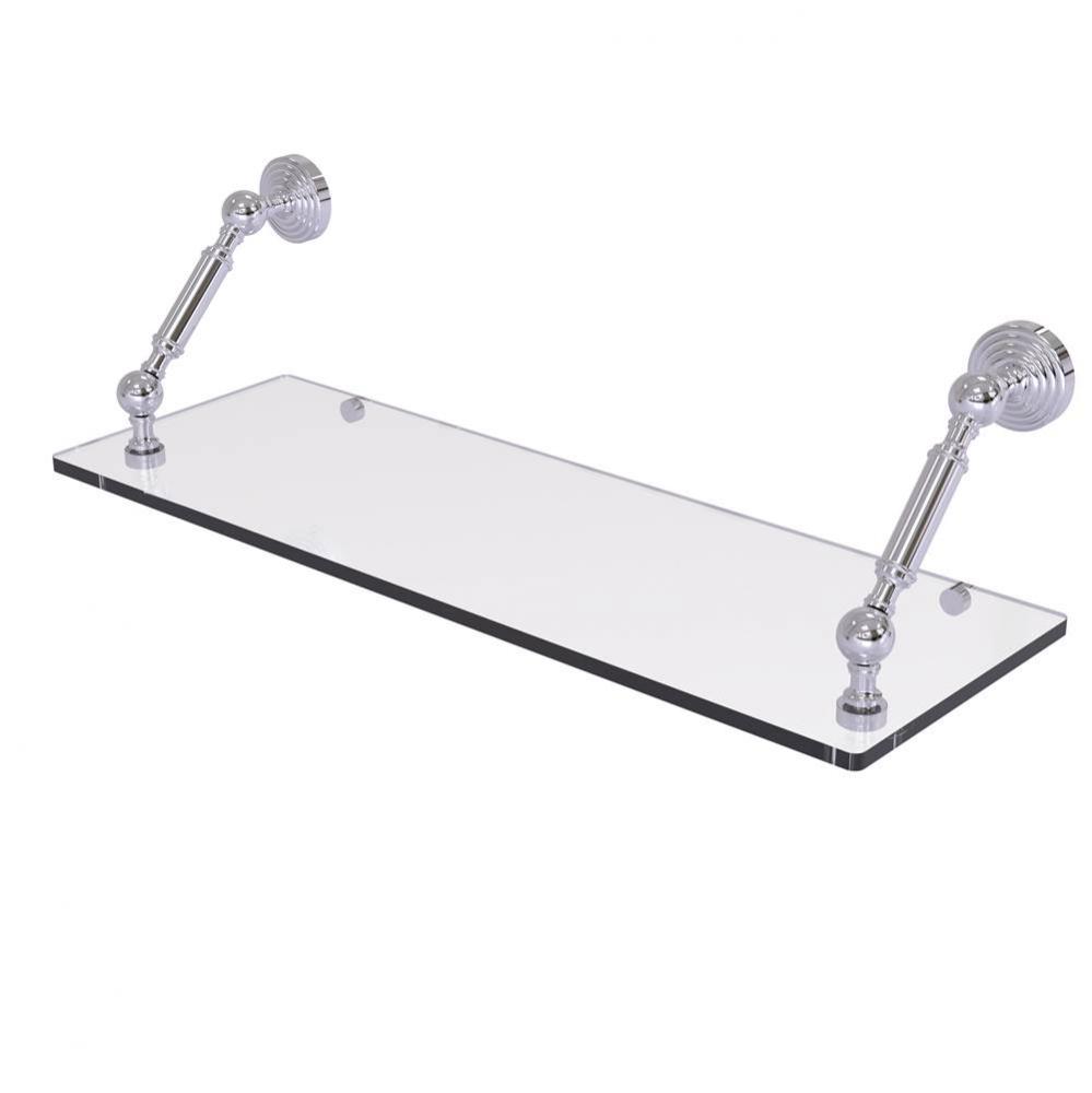 Waverly Place Collection 24 Inch Floating Glass Shelf