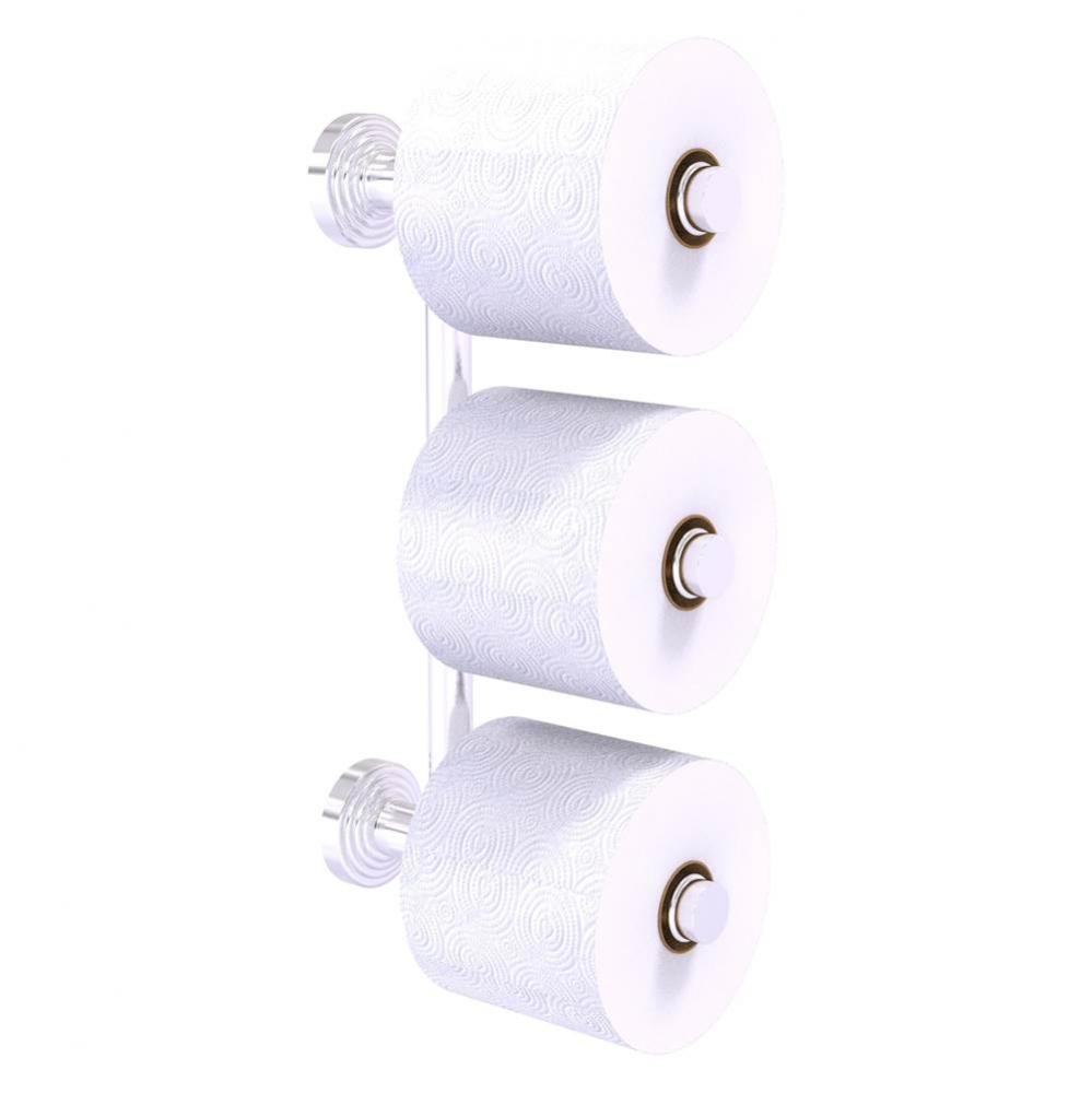 Waverly Place Collection 3 Roll Reserve Roll Toilet Paper Holder - Satin Chrome