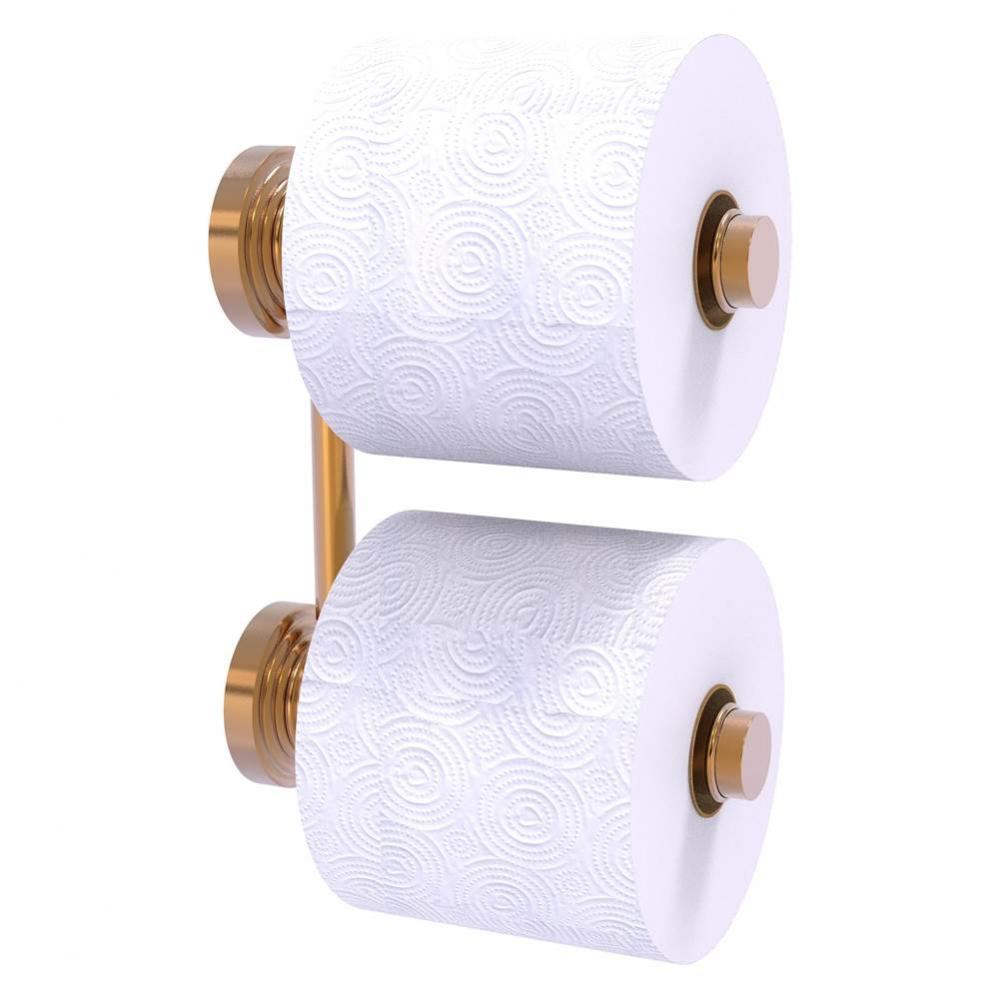 Waverly Place Collection 2 Roll Reserve Roll Toilet Paper Holder - Brushed Bronze