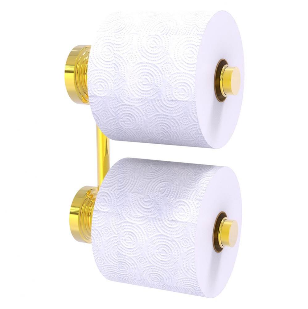 Waverly Place Collection 2 Roll Reserve Roll Toilet Paper Holder - Polished Brass