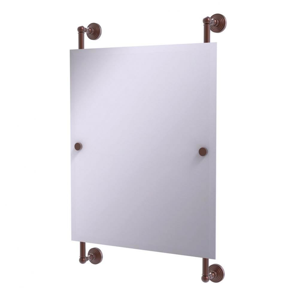 Waverly Place Collection Rectangular Frameless Rail Mounted Mirror