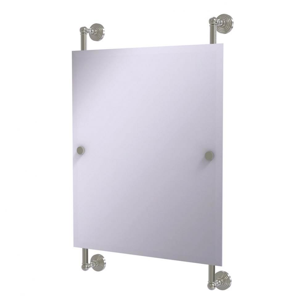Waverly Place Collection Rectangular Frameless Rail Mounted Mirror