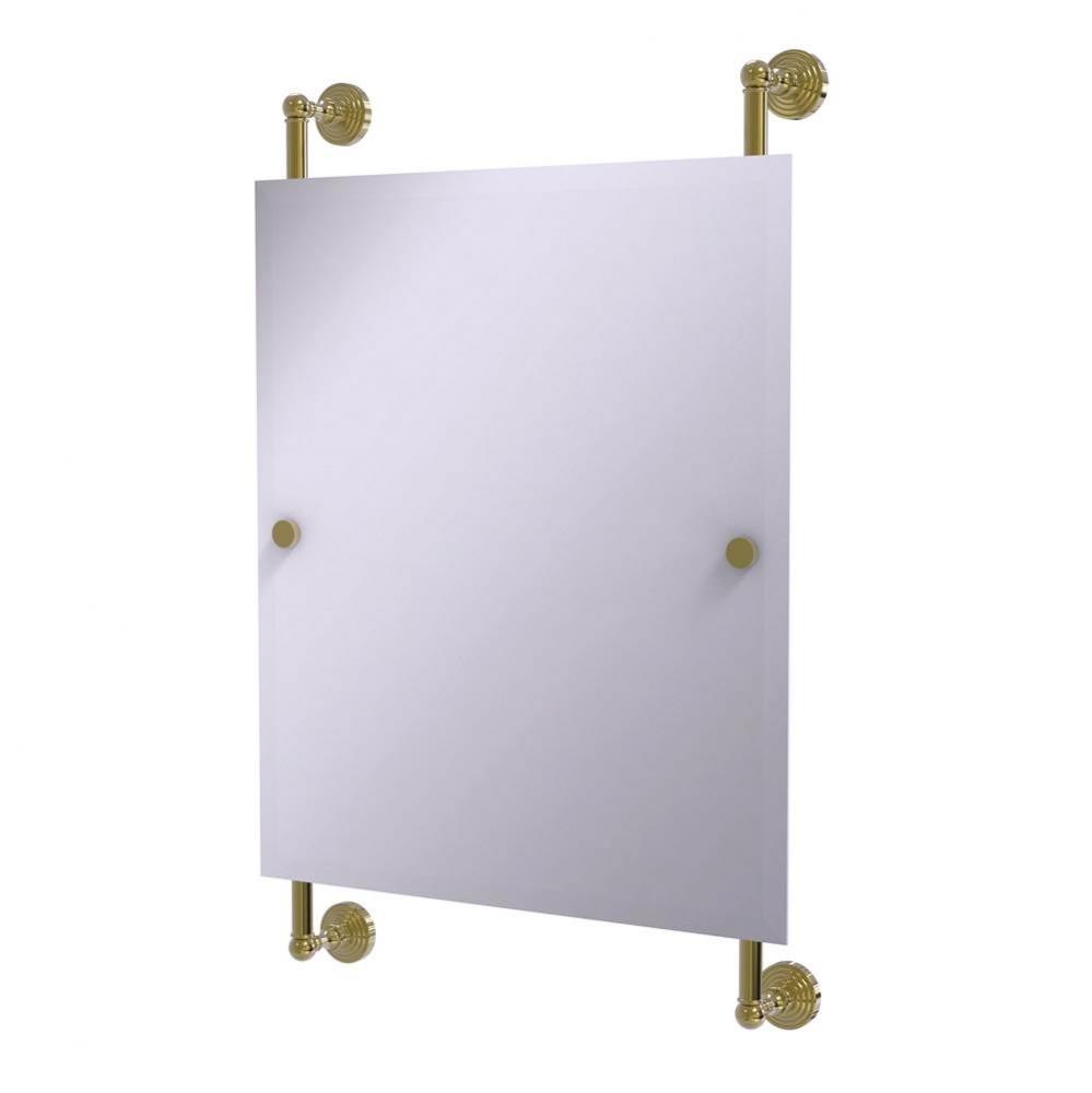 Waverly Place Collection Rectangular Frameless Rail Mounted Mirror