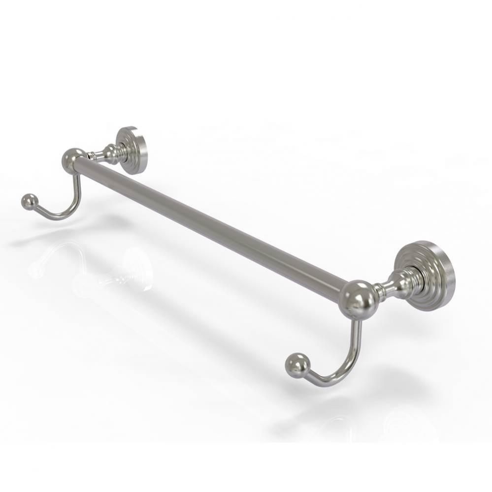Waverly Place Collection 18 Inch Towel Bar with Integrated Hooks