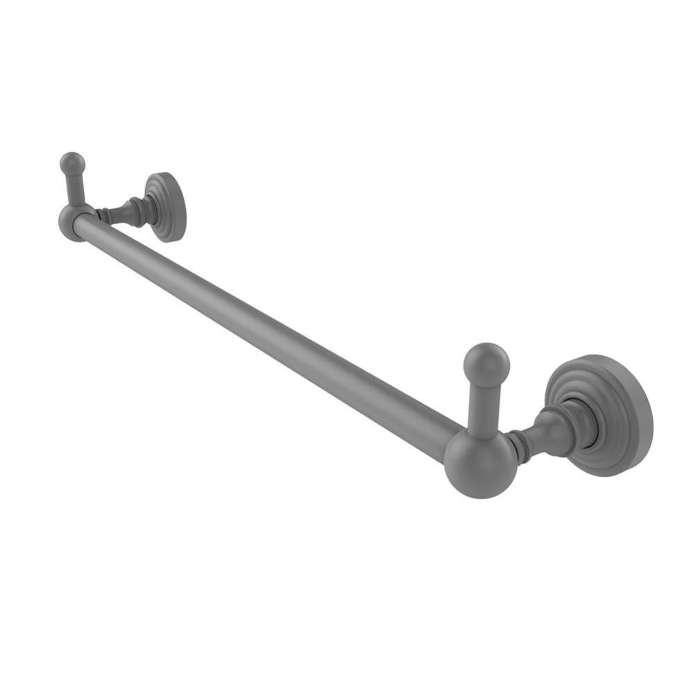 Waverly Place Collection 18 Inch Towel Bar with Integrated Hooks