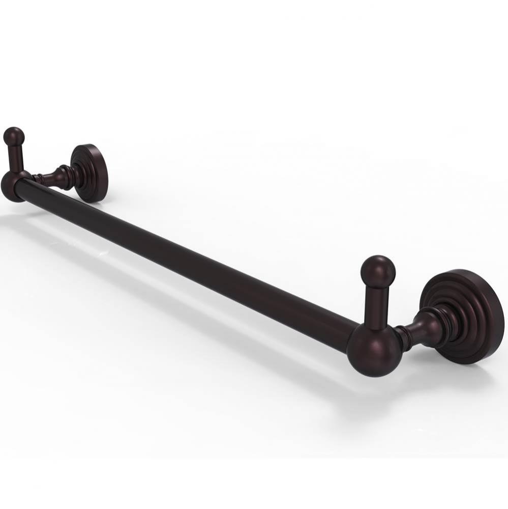 Waverly Place Collection 24 Inch Towel Bar with Integrated Hooks