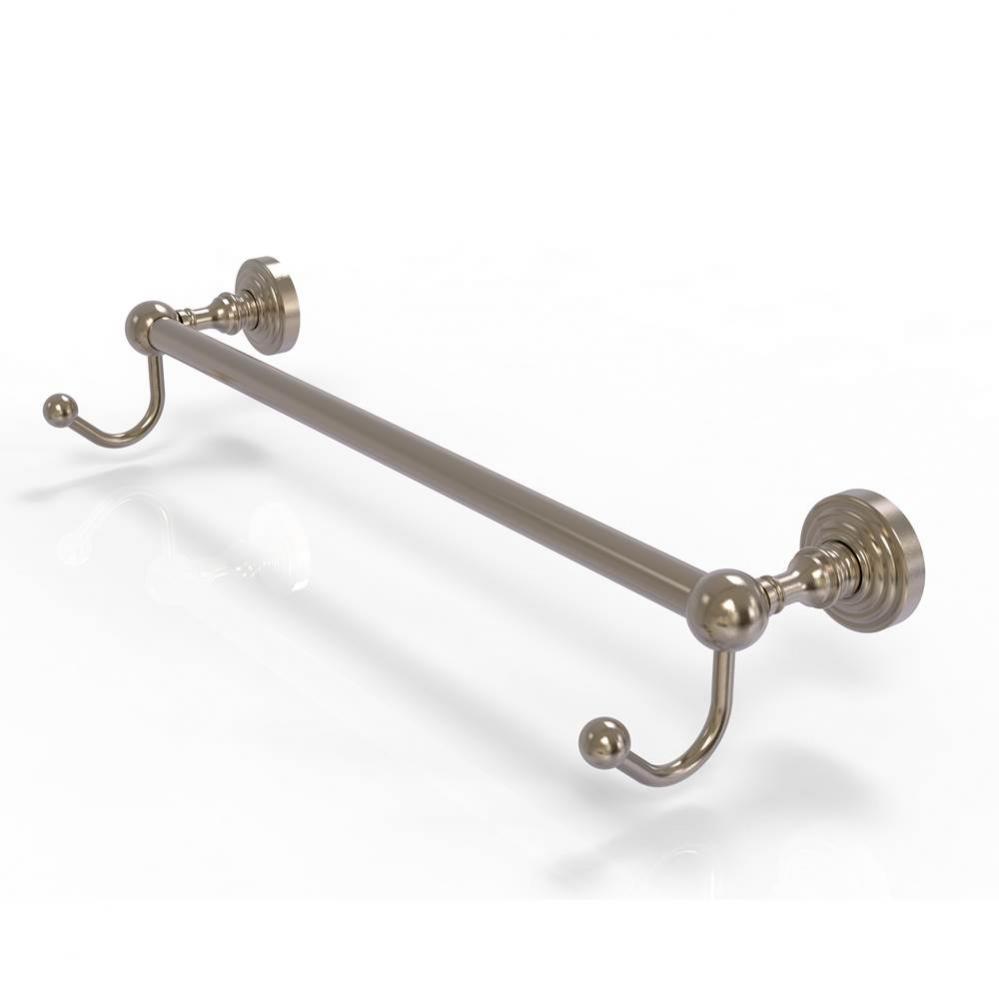 Waverly Place Collection 36 Inch Towel Bar with Integrated Hooks