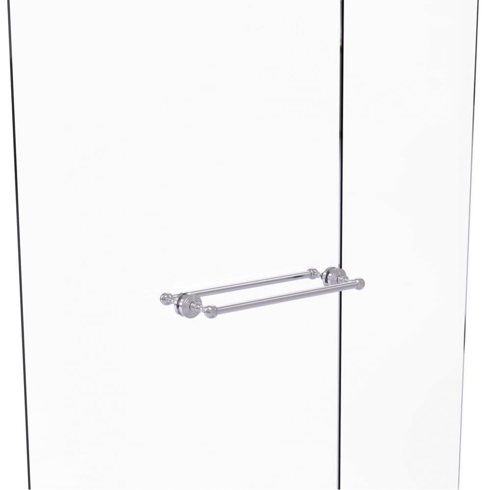 Waverly Place Collection 18 Inch Back to Back Shower Door Towel Bar