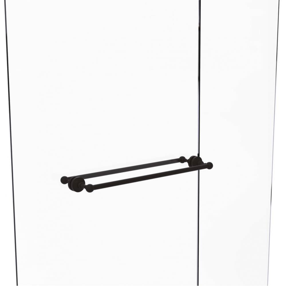 Waverly Place Collection 24 Inch Back to Back Shower Door Towel Bar