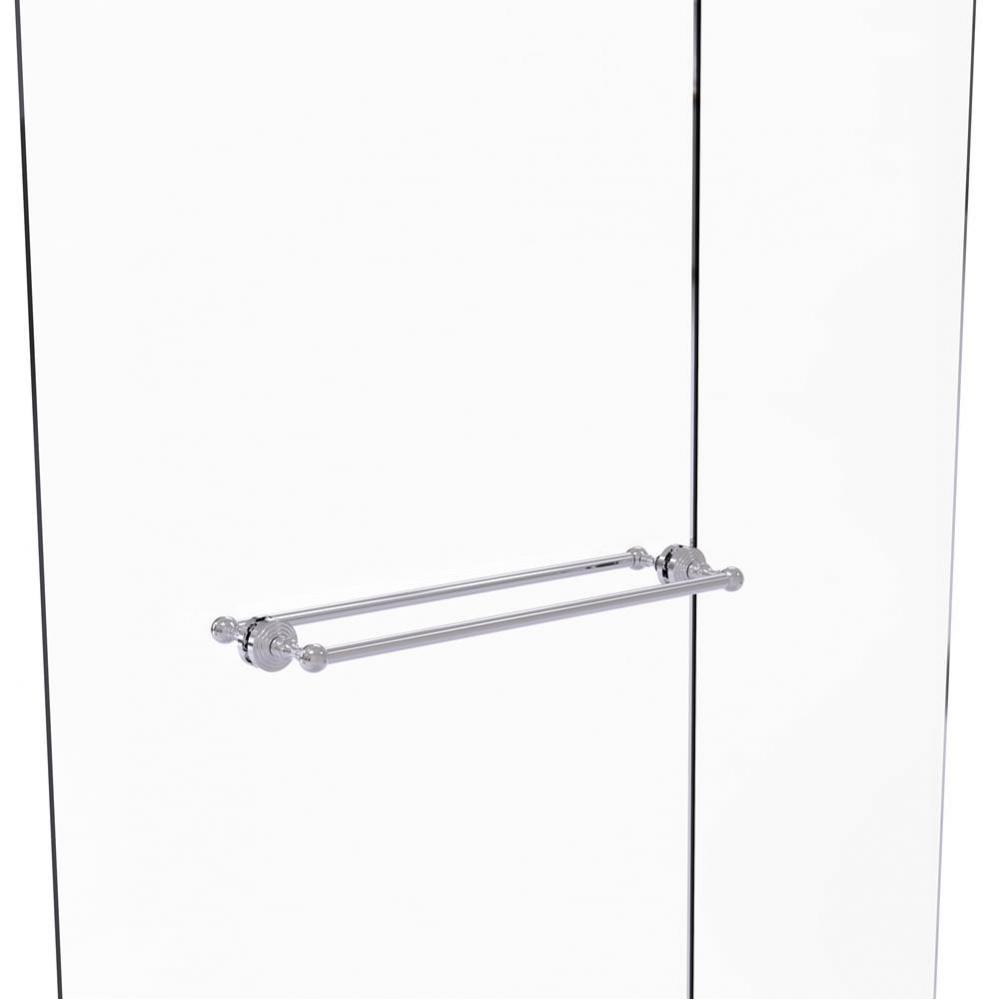 Waverly Place Collection 24 Inch Back to Back Shower Door Towel Bar