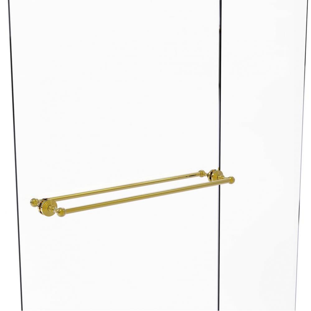 Waverly Place Collection 30 Inch Back to Back Shower Door Towel Bar