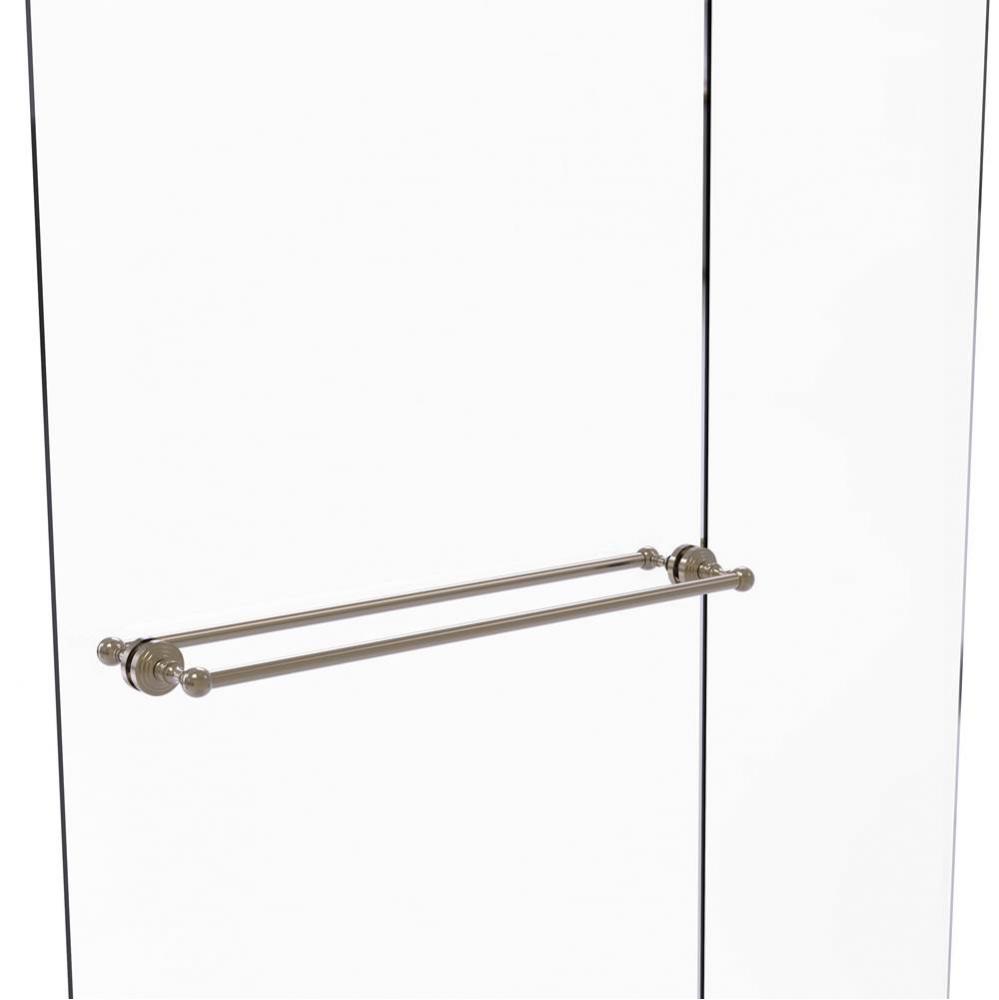Waverly Place Collection 30 Inch Back to Back Shower Door Towel Bar