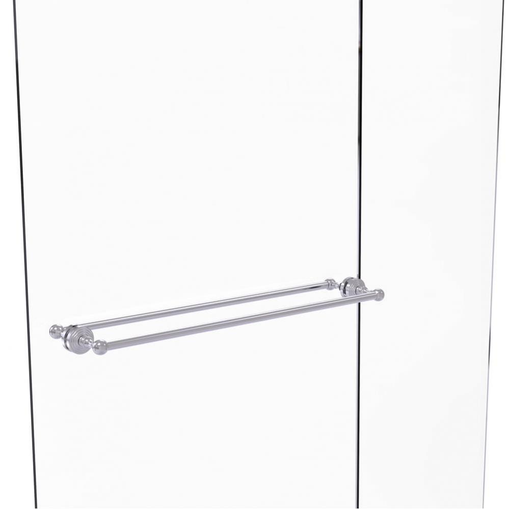 Waverly Place Collection 30 Inch Back to Back Shower Door Towel Bar