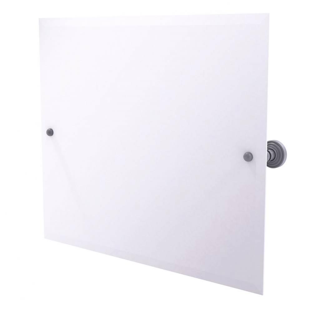 Frameless Landscape Rectangular Tilt Mirror with Beveled Edge