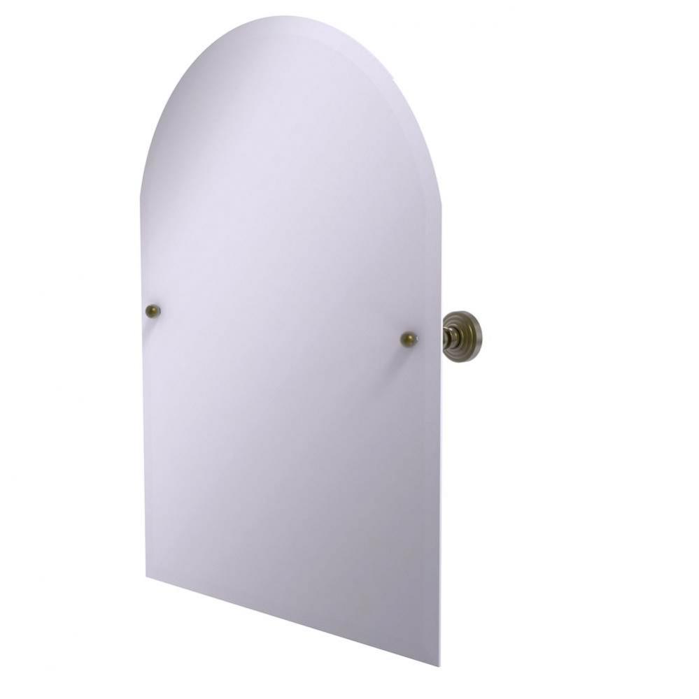 Frameless Arched Top Tilt Mirror with Beveled Edge
