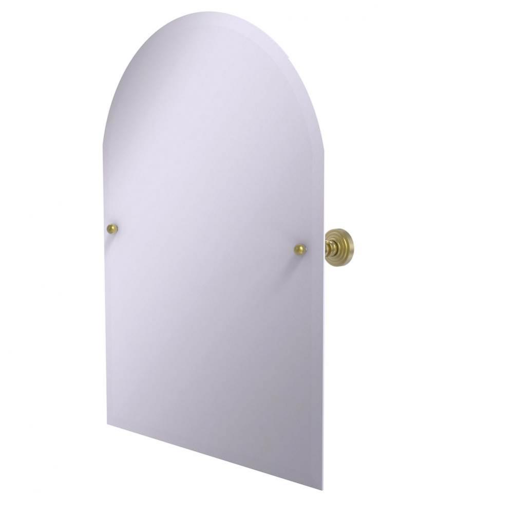 Frameless Arched Top Tilt Mirror with Beveled Edge