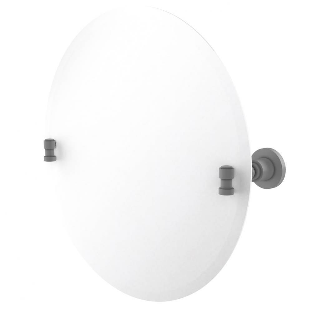 Frameless Round Tilt Mirror with Beveled Edge