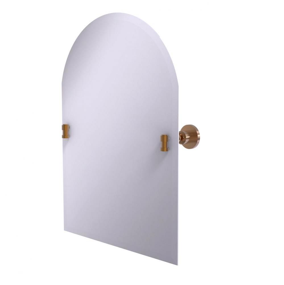 Frameless Arched Top Tilt Mirror with Beveled Edge