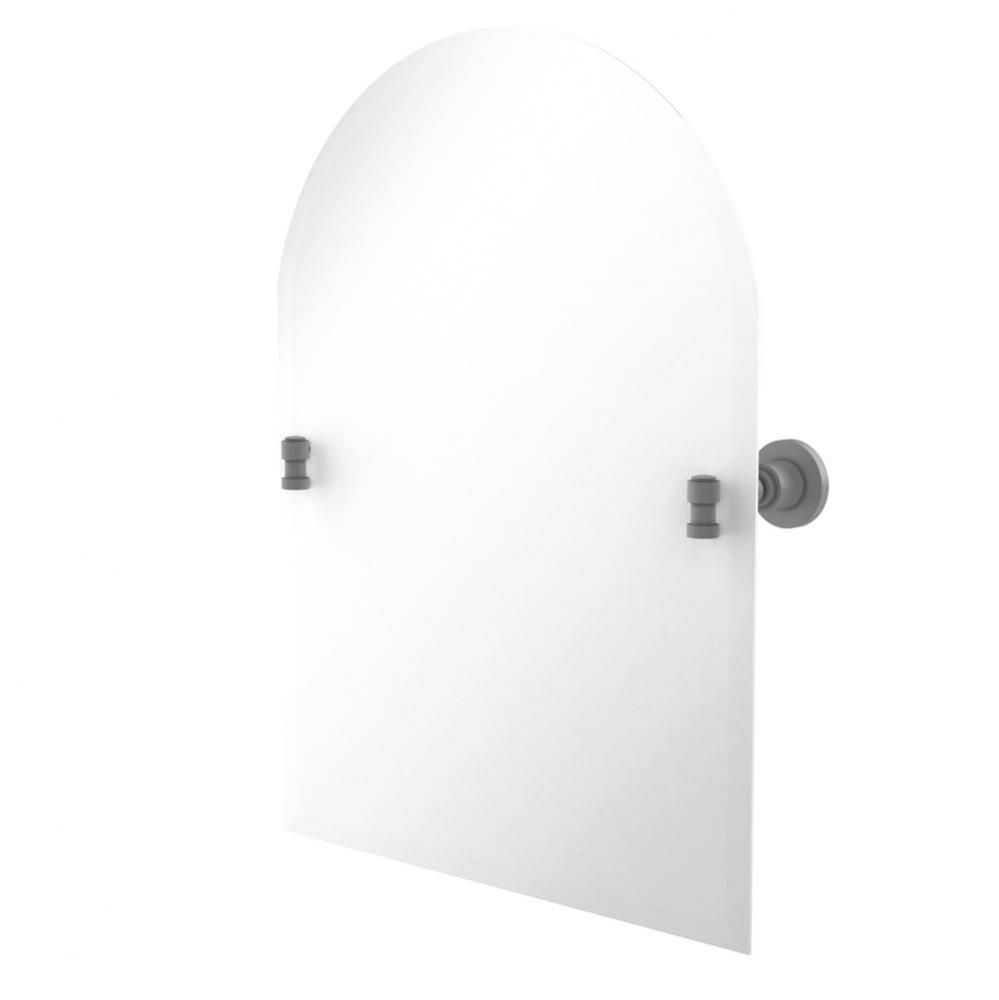 Frameless Arched Top Tilt Mirror with Beveled Edge