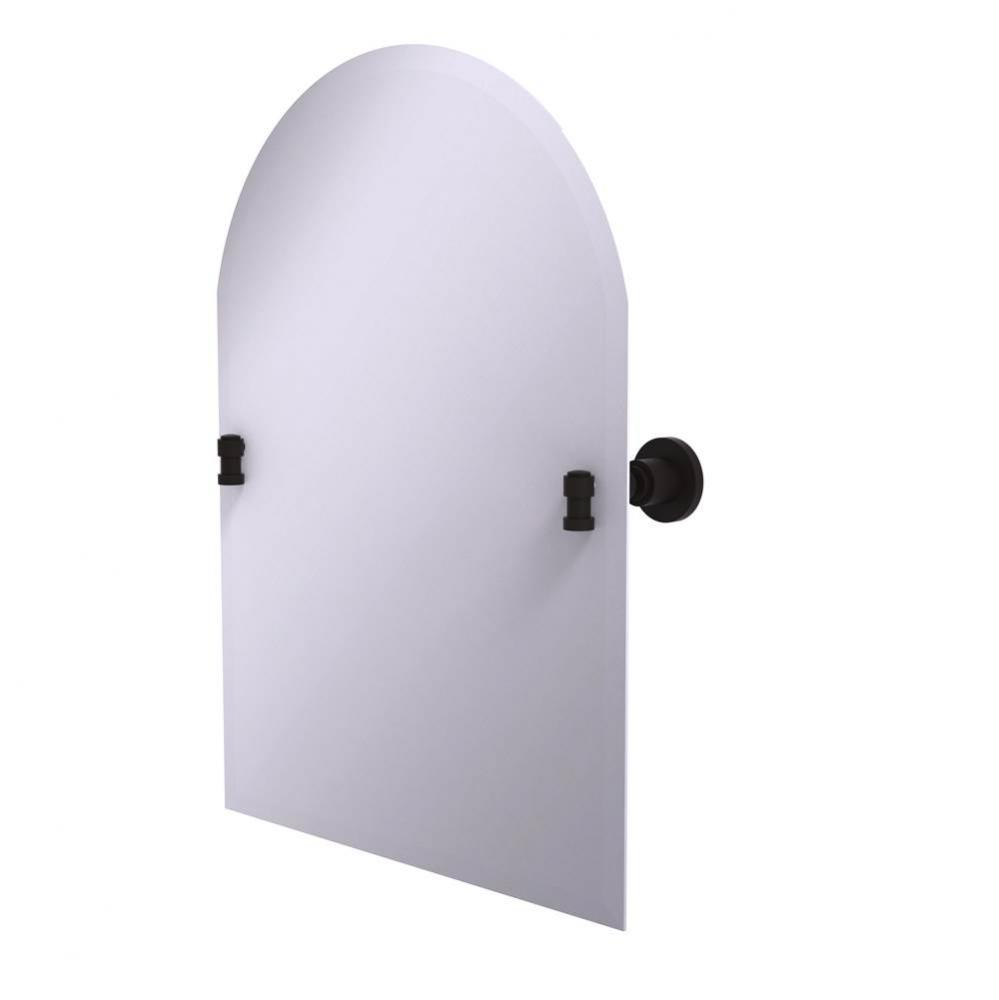 Frameless Arched Top Tilt Mirror with Beveled Edge