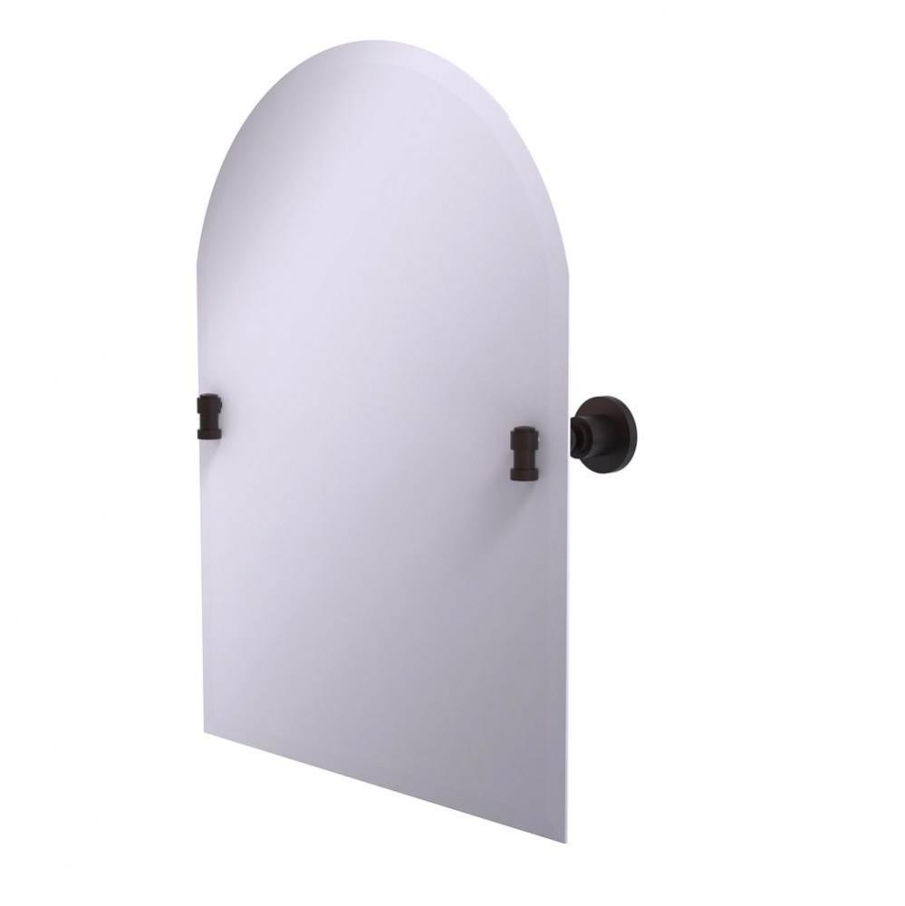 Frameless Arched Top Tilt Mirror with Beveled Edge