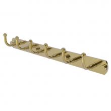 Allied Brass 1020-6-UNL - Skyline Collection 6 Position Tie and Belt Rack