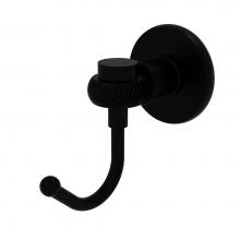 Allied Brass 2020T-BKM - Continental Collection Robe Hook with Twist Accents