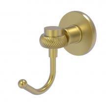 Allied Brass 2020T-SBR - Continental Collection Robe Hook with Twist Accents