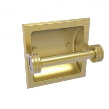 Allied Brass 2024-CD-SBR - Continental Collection Recessed Toilet Tissue Holder with Dotted Accents