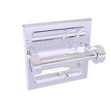 Allied Brass 2024-CG-PC - Continental Collection Recessed Toilet Tissue Holder with Groovy Accents