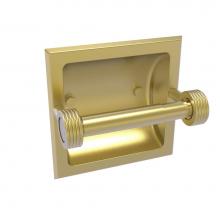 Allied Brass 2024-CG-SBR - Continental Collection Recessed Toilet Tissue Holder with Groovy Accents