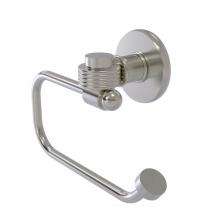 Allied Brass 2024EG-SN - Continental Collection Euro Style Toilet Tissue Holder with Groovy Accents
