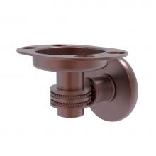 Allied Brass 2026D-CA - Continental Collection Tumbler and Toothbrush Holder with Dotted Accents