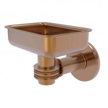Allied Brass 2032D-BBR - Continental Collection Wall Mounted Soap Dish Holder with Dotted Accents