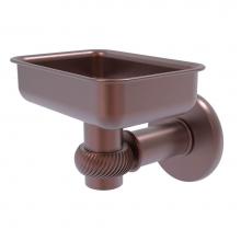 Allied Brass 2032T-CA - Continental Collection Wall Mounted Soap Dish Holder with Twist Accents