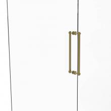 Allied Brass 404D-18BB-SBR - Contemporary 18 Inch Back to Back Shower Door Pull with Dotted Accent