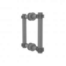 Allied Brass 404D-6BB-GYM - Contemporary 6 Inch Back to Back Shower Door Pull with Dotted Accent