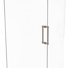 Allied Brass 404G-12BB-PEW - Contemporary 12 Inch Back to Back Shower Door Pull with Grooved Accent