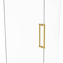 Allied Brass 404G-18BB-PB - Contemporary 18 Inch Back to Back Shower Door Pull with Grooved Accent