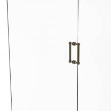 Allied Brass 404G-8BB-ABR - Contemporary 8 Inch Back to Back Shower Door Pull with Grooved Accent